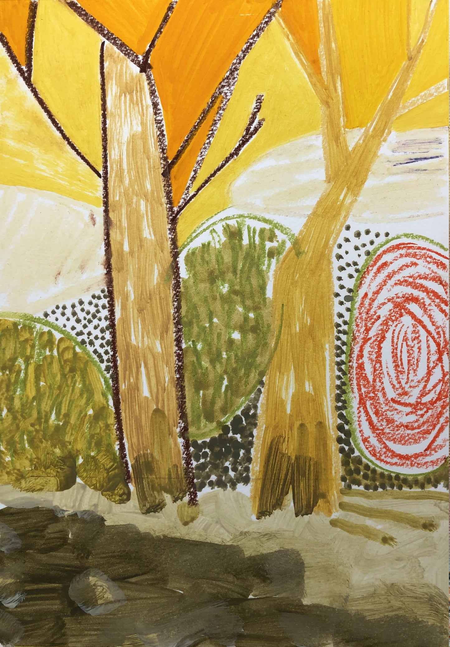 Ochre trees